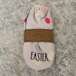 Rae  Dunn Easter Eggs design slip on slipper